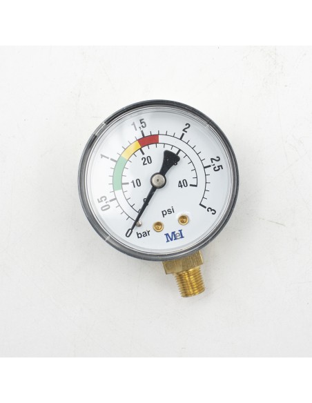 Manometro filtro piscina MEI 0-3bar toma vertical  1/8" 6042183100