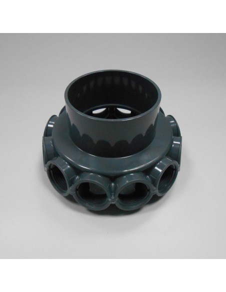 Colector filtro piscina ASTRAL 90mm 12 crepinas 1"   00500R0415