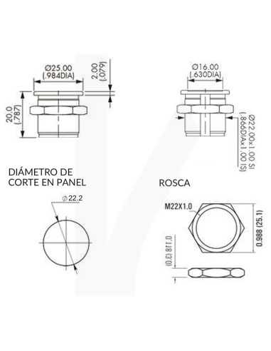 Pulsador tactil IRIS piezoelectrico ISBP...