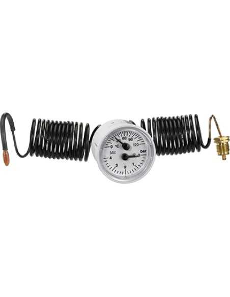 Termohidrometro caldera MEI 0-120ºC y 0-6bar 71026414D15