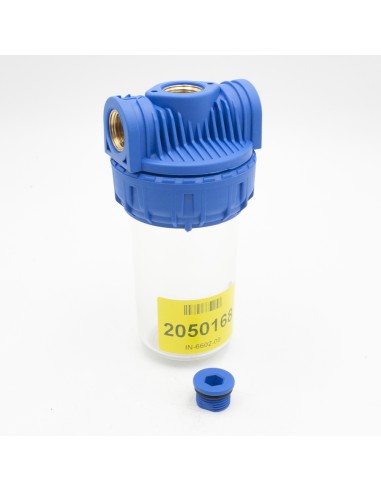 Portafiltros HW 5" transparente ½"...