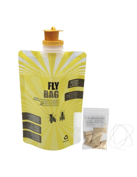 Trampa moscas PAPILLON para exterior (5und) reutilizable 14040157