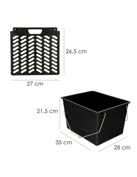 Cubeta pintar WOLFPACK 15lt con rejilla 12020150