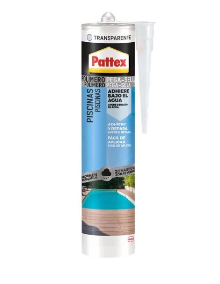 Polimero PATTEX adhesivo sella y pega 280ml blanco 2990918 especial piscinas