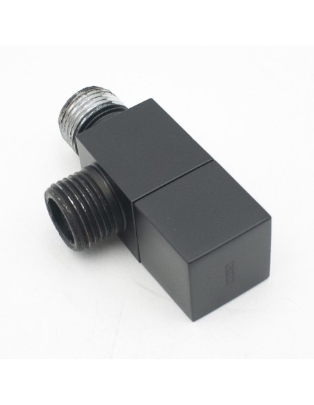 Grifo lavapies ducha piscina CRM cuadrado negro R-GRLCD12-NG