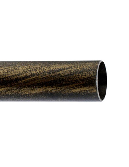 Barra cortina RIEL CHYC hierro forja 20mm 1.50mt Negro/Dorado 05431876