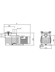 * Bomba piscina KRIPSOL OK 0.50cv mf OK51M (Ondina) IE2 2