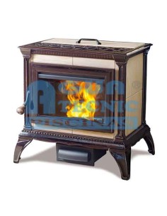 Estufa pellet HERGOM Heritage 13.6 kw marron (Descatalogado)