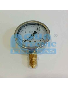 Manometro glicerina 0-16 bar toma vertical 1/4"