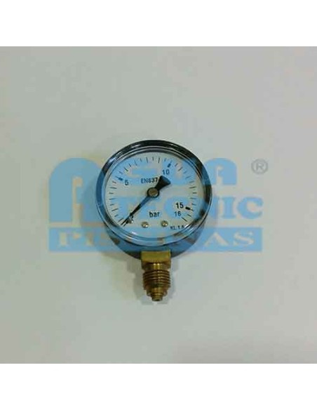 Manometro 0-16 bar toma vertical 1/4"