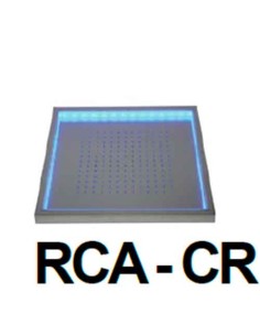 Ducha AQA RCA-CR inoxidable RCA-CR techo luz colores