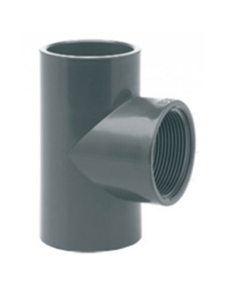 Te PVC PRESION mixta H-H-H 50-3/4"-50 mm