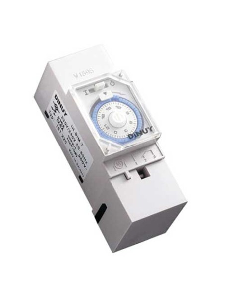 Reloj c/reserva de hora digital 2 modulos