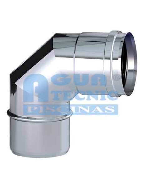 Codo CHIM simple   80mm 87º AISI316L EXOPELLET