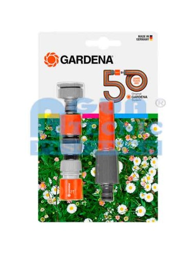 Lanza manguera jardin GARDENA 18293-34 + kit conexion edicion 50 aniversario