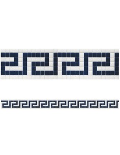 Cenefa gresite piscina HISBALIT 2.3 Griega HTK x mt/lineal