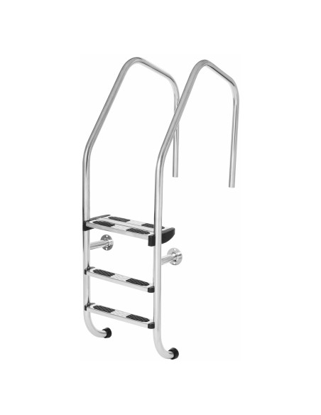 Escalera inoxidable piscina AISI304 overflow 3 P
