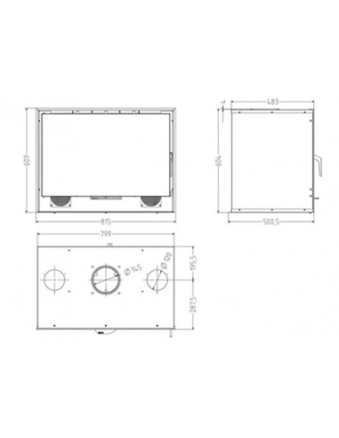 Manguito PVC PRESION mixto H-H   20 mm - 1/2"