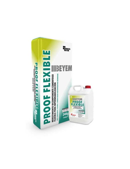 Cemento impermeable  6.70kg BEYEM Proof Flexible - Gris