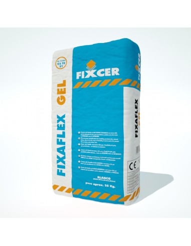 Cemento C2TE     25kg FIXCER Fixaflex Gel - Blanco