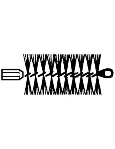 Escobilla limpieza acero D=120mm c/racord