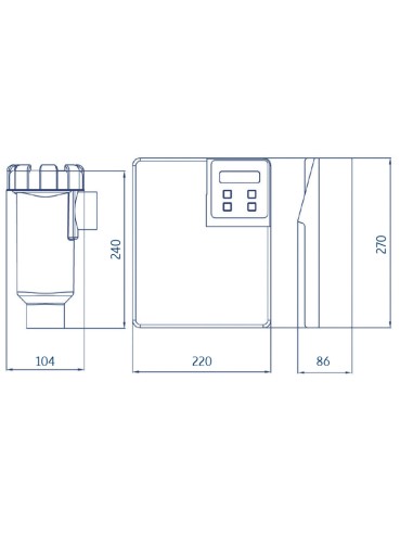Clorador salino INNOWATER   50gr/h  SMC50