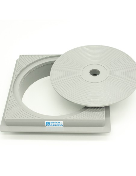 Marco tapa skimmer ASTRAL cuadrado 00249-0700CL129 + tapa - Gris (tipo 4402010106)