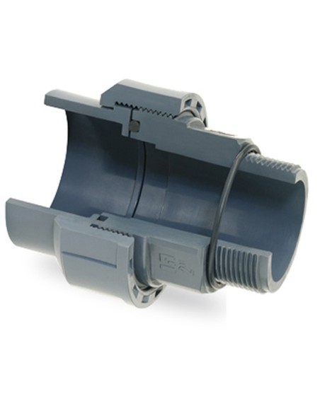 Enlace 3 piezas PVC-U mixto M-H 1½"-50mm PN10 HIDROTEN c/junta 1002088 (presion)