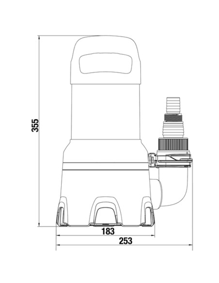 Bomba achique GARDENA agua sucia 16000   450W 9042-20