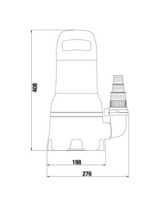 Bomba achique GARDENA agua sucia 25000 1100W 9046-20 2