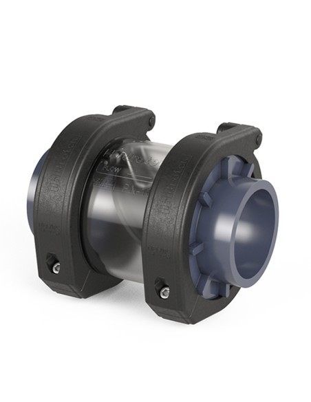 Valvula antiretorno PVC-U clapeta   D.50mm PN10 HIDROTEN Netvitc System con visor 1015311 (presion)