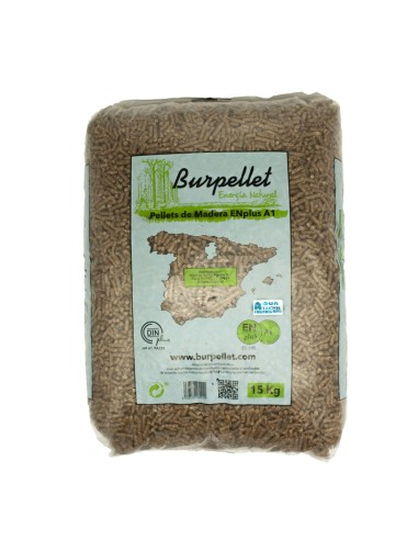 Pellet BURPELLET pino saco 15kg EN-Plus A1