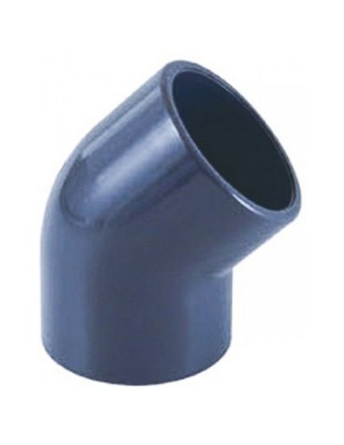 Codo PVC-U H-H   40mm 45º PN16 CEPEX 01749 (presion)