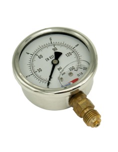 Manometro glicerina 0-10bar toma vertical ¼" FERCO 0616