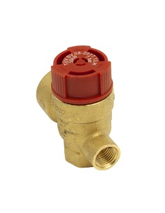Valvula seguridad calefaccion FERCO roja H ½" 3bar con... 2