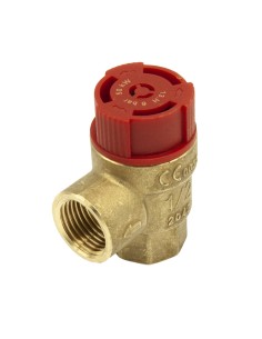 Valvula seguridad calefaccion FERCO roja H ½" 3bar VSC312