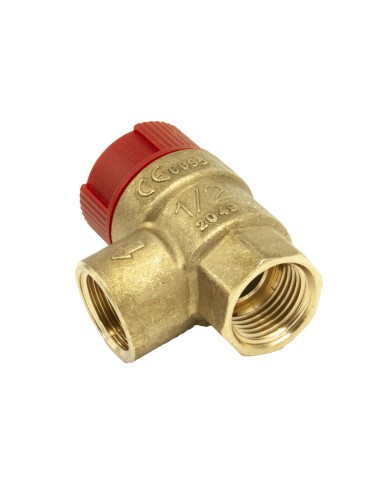 Valvula seguridad calefaccion FERCO roja H ½"...