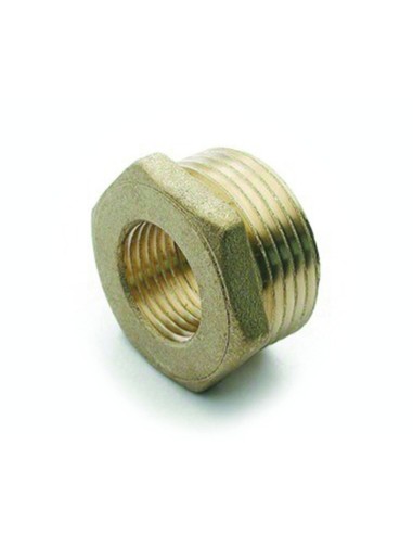 Reduccion LATON tuerca hexagonal M-H    1/2"-1/4"