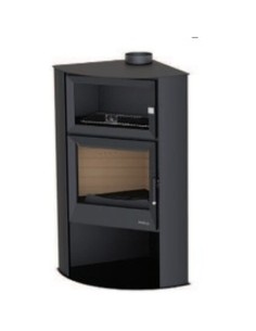 Estufa leña horno BOREAL EH7000 9kw de rincon negra