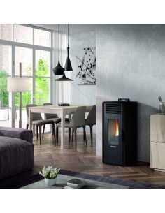 Estufa pellet HERGOM Enza   8kw negra 2109201 2