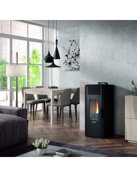 Estufa pellet HERGOM Enza   8kw negra 2109201
