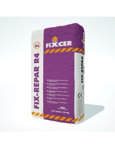 Mortero reparacion R4 FIXCER Fix-Repar R4 gris saco 25kg...