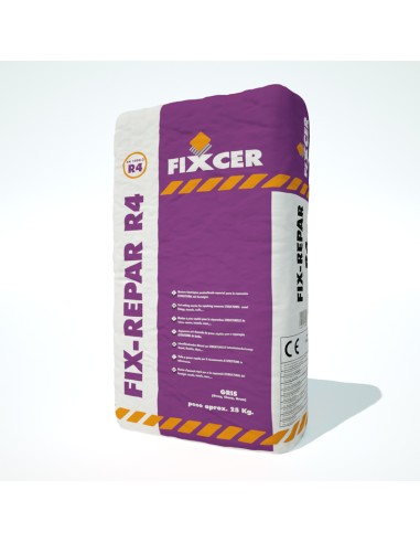 Mortero 25kg FIXCER Fix-Repar R4 gris