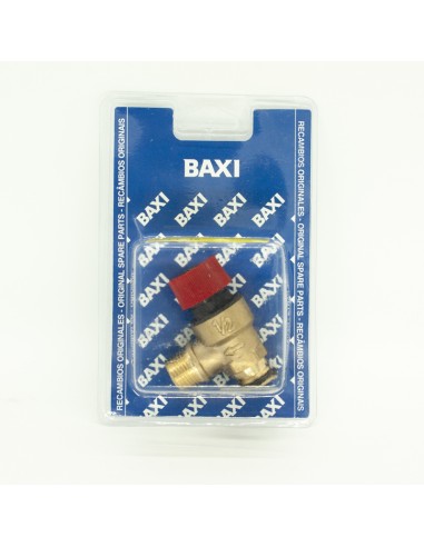 Valvula seguridad CMF-roja BAXI 3 bar 1/2" Gavina 122153310