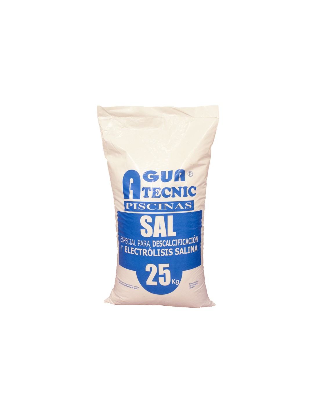 Saco de sal en pastillas de 25 kg