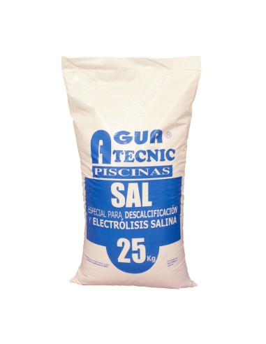 Sal pastillas 25kg AGUA TECNIC PISCINAS especial descalcificacion y piscinas