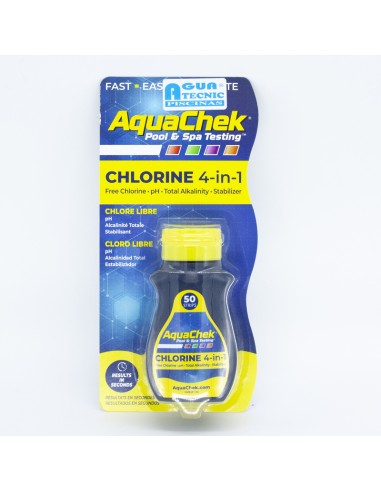 Analizador tiras AQUACHEK amarillo 511242A ph/cl/alk/cya