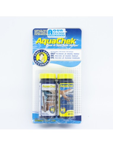 Analizador tiras AQUACHEK amarillo + blanco 542228A