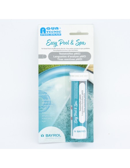 Analizador agua piscina BAYROL PH/CL 288030 tiras