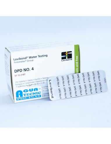 Reactivo analizador pastillas tira DPD 4 (x10)